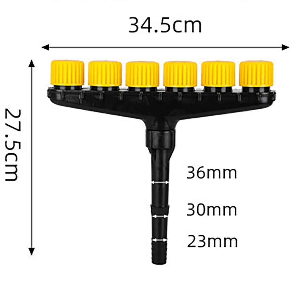 3/4/5/6-head garden sprayer multi-head spray nozzle with adjustable water volume, suitable for watering lawns plants