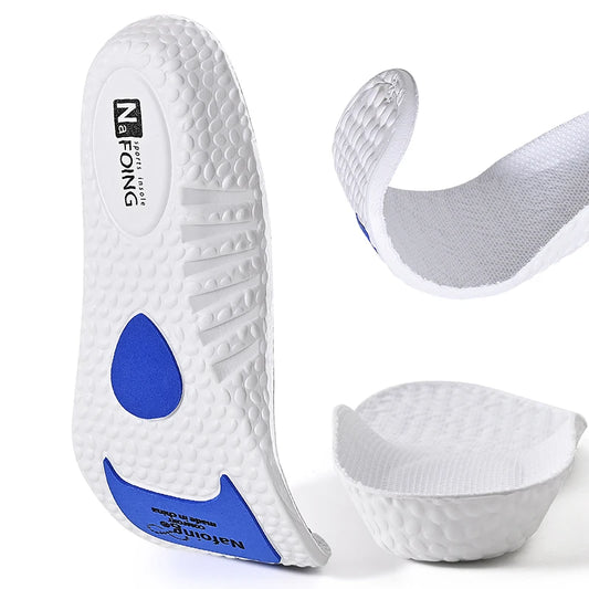 1 Pair Sports Insoles Elastic Running Insole For Shoes Arch Support Insole Absorption Deodorant Breathable Insoles