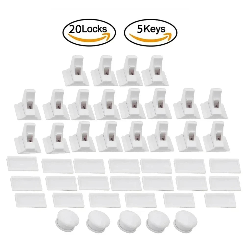 Magnetic Child Lock Children Protection Baby Safety Lock Drawer Latch Cabinet Door Lock Limiter Children Security Locks