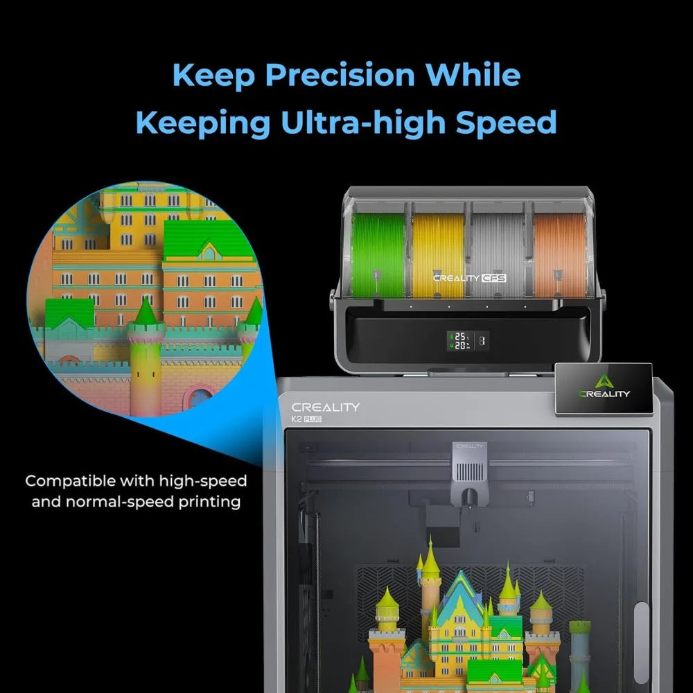 4KG Hyper PLA Filament 1.75mm Bundle, RFID High-Speed Printing up to 600mm/s, ±0.03mm Accuracy for Most 3D Printers