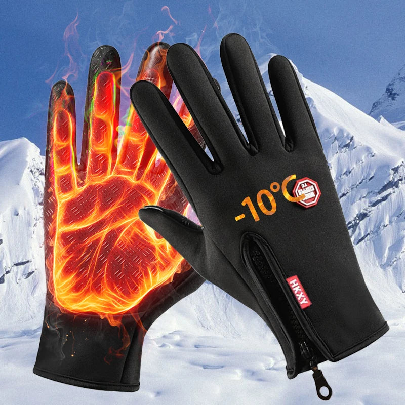 Outdoor Cycling Gloves, Bicycles for Warmth and Anti Slip in Autumn and Winter