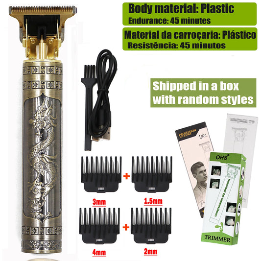 Hot Sale Vintage T9 Electric Cordless Hair Cutting Machine Professional Hair Barber Trimmer For Men Clipper Shaver Beard Lighter