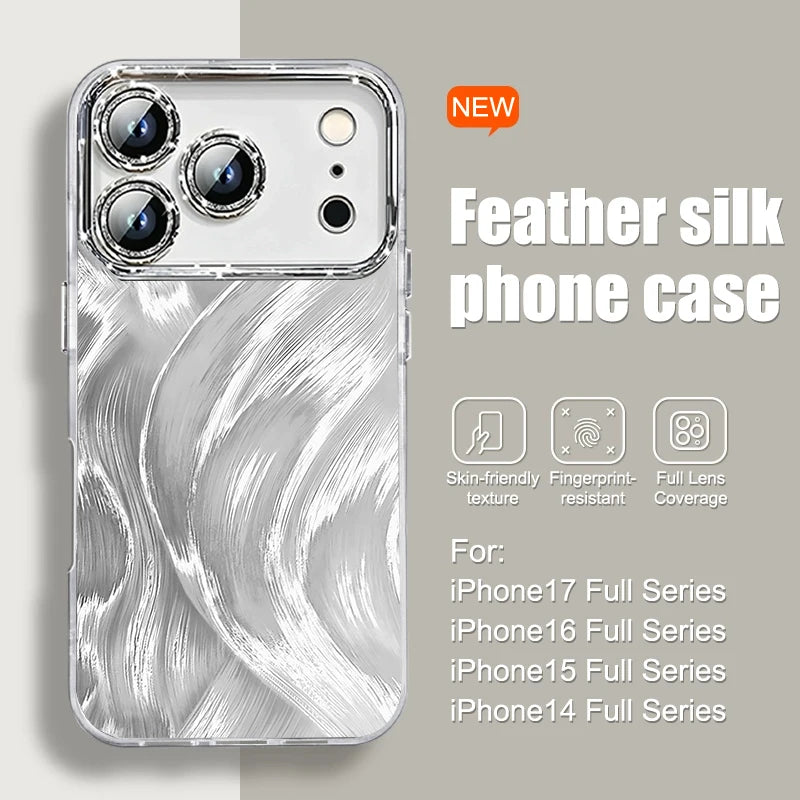 Luxury Glitter Laser Phone Case For iPhone 16 13 15 14 12 11 17 Air Pro Max 7 8 Plus Lens Protector Shockproof Bumper Back Cover