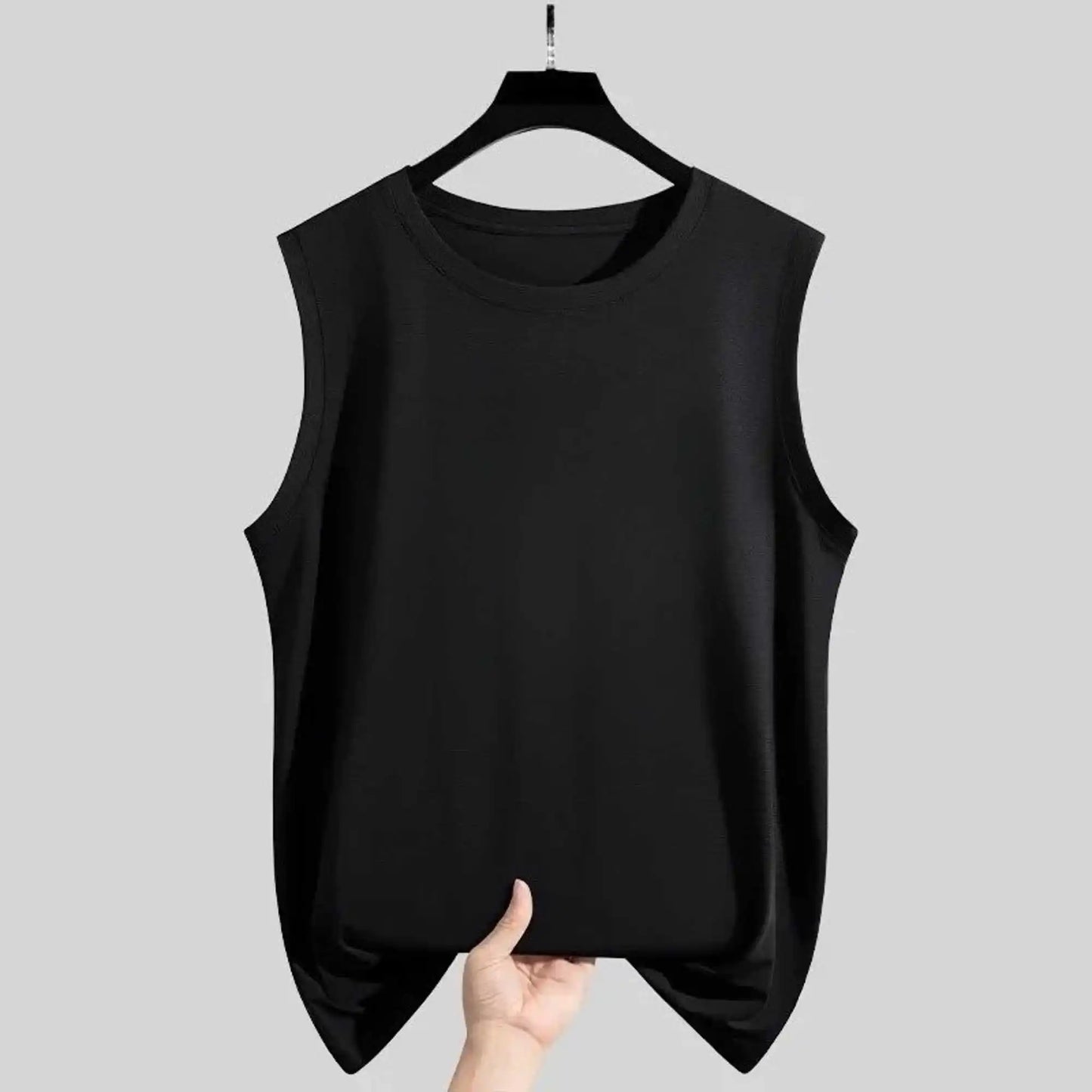 Men's Tank Top Sets 2026 Summer Thin Quick Dry seaside crewneck 2 piece set Breathable beach sports  oversize Sportswear