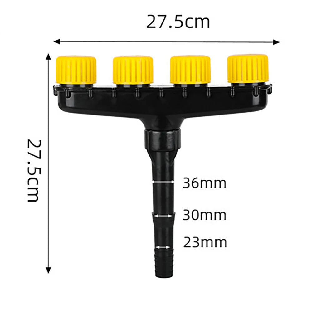 3/4/5/6-head garden sprayer multi-head spray nozzle with adjustable water volume, suitable for watering lawns plants