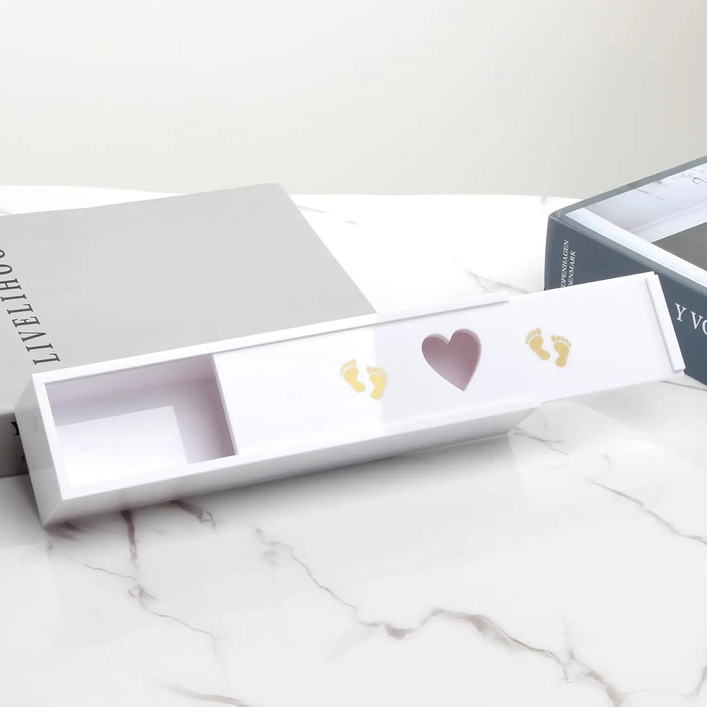 Pregnancy Test Keepsake Box Acrylic Announcement Gift Baby Memory Souvenir Collection for Husband Grandparents