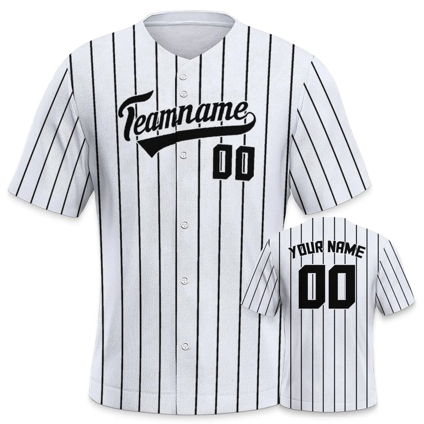 Men's Custom Baseball Jersey Solid Pinstripe Personalized Name Number Printing Fans Gift Baseball Team Shirt for Sportswear