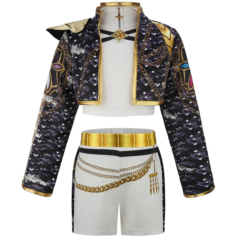 New K-POP Girls Sets 2026 New Fashion Children Suits Kids Jackets Pants Outfits Teenager Casual Spring Clothing 4-12 Years Old