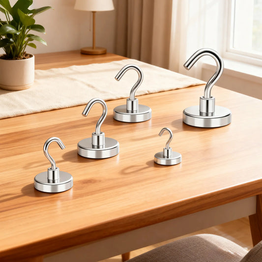 Magnetic Hooks Super Strong Magnets Neodymium Magnet Powerful Magnets Hanging Hooks for Bathroom Kitchen Organizers