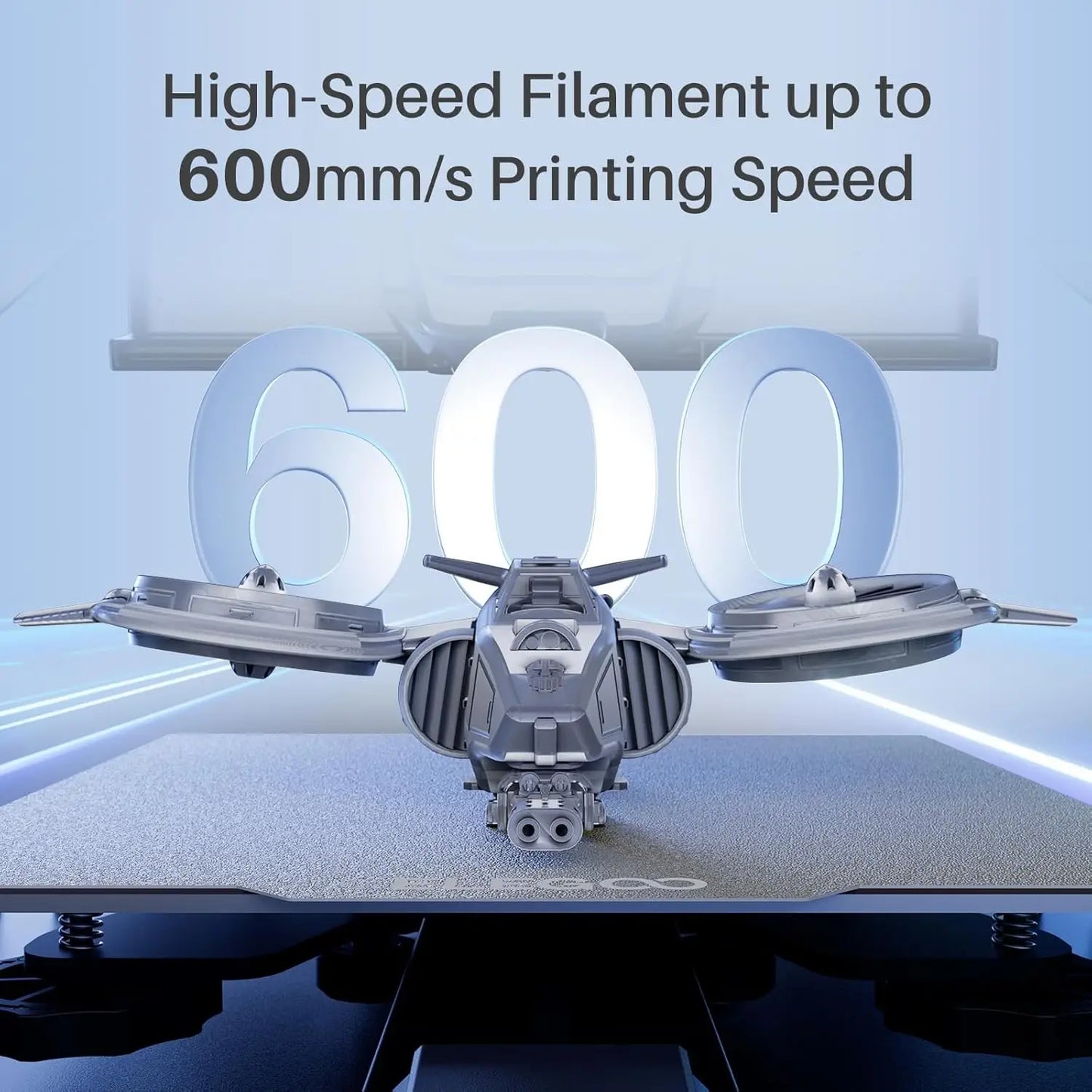 Fast Printing PLA+ 3D Printer Filament Bundle, 1.75mm, 4KG with Dimensional Accuracy +/-0.02mm, Black/White/Blue/Red