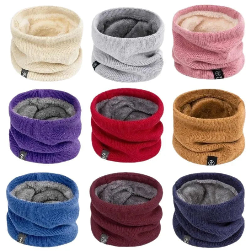 Thick Fleece Neck Gaiter Scarf for Winter Windproof Riding Face Mask Warm Thermal Neck Warmer for Men Women
