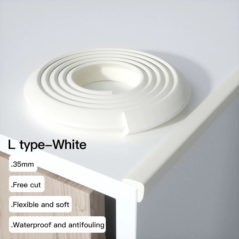 2M Child Bumper Strips Baby Safety Bumper Strips Table Safety Edge Coffee Table Corner Protection Strips