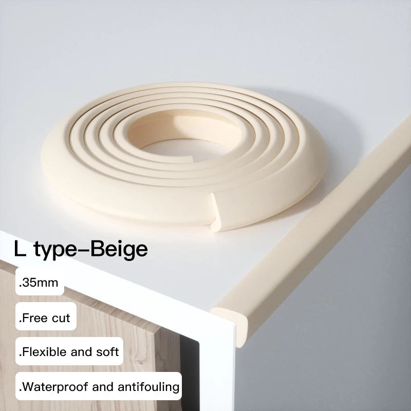 2M Child Bumper Strips Baby Safety Bumper Strips Table Safety Edge Coffee Table Corner Protection Strips