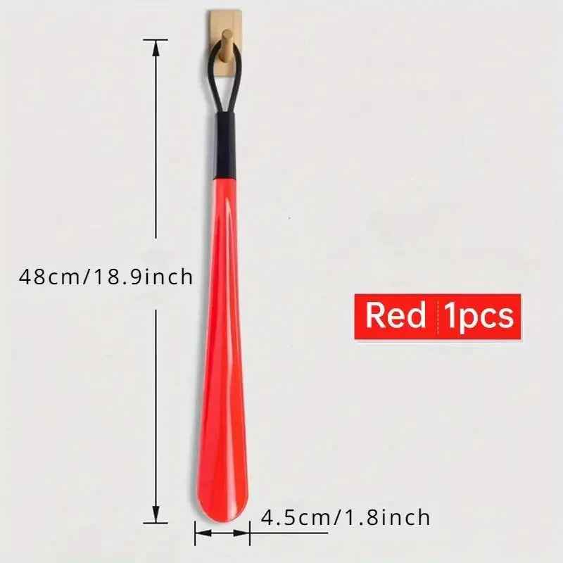 1pc Extra Long Flexible Plastic Shoe Horns Not Require Bending Durable Shoe Spoons For Pregnant Women Wearing Shoe Assistants