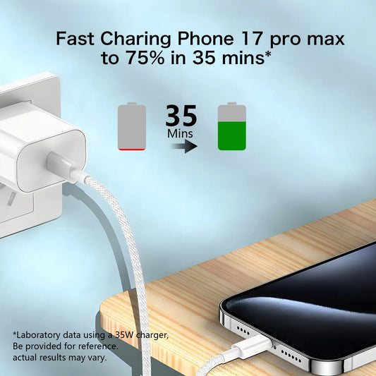 Original USB-C Cable For iPhone 17 16 15 Pro Max PD 60W Fast Charging For Huawei Xiaomi Samsung Type C Weaving Cable Accessories