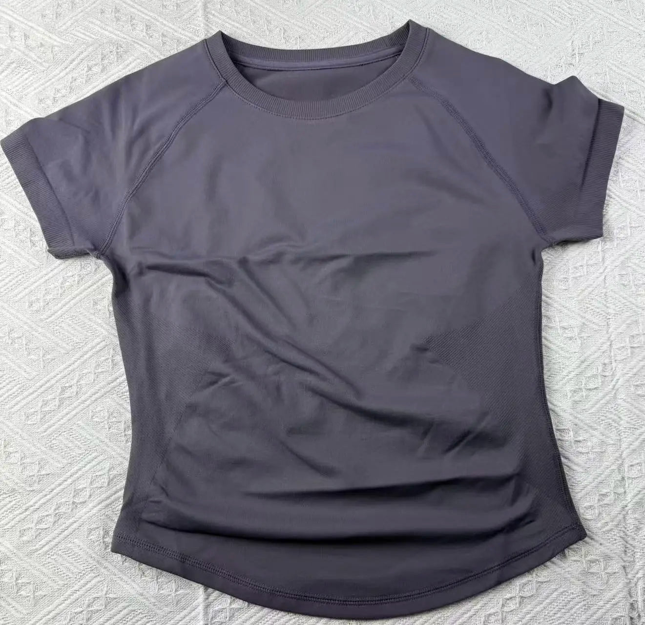 New Four Seasons 2-piece Sports Set Short Sleeve Round Neck Seamless Indoor Yoga Top Boxing Fitness Running Shorts Sports Set