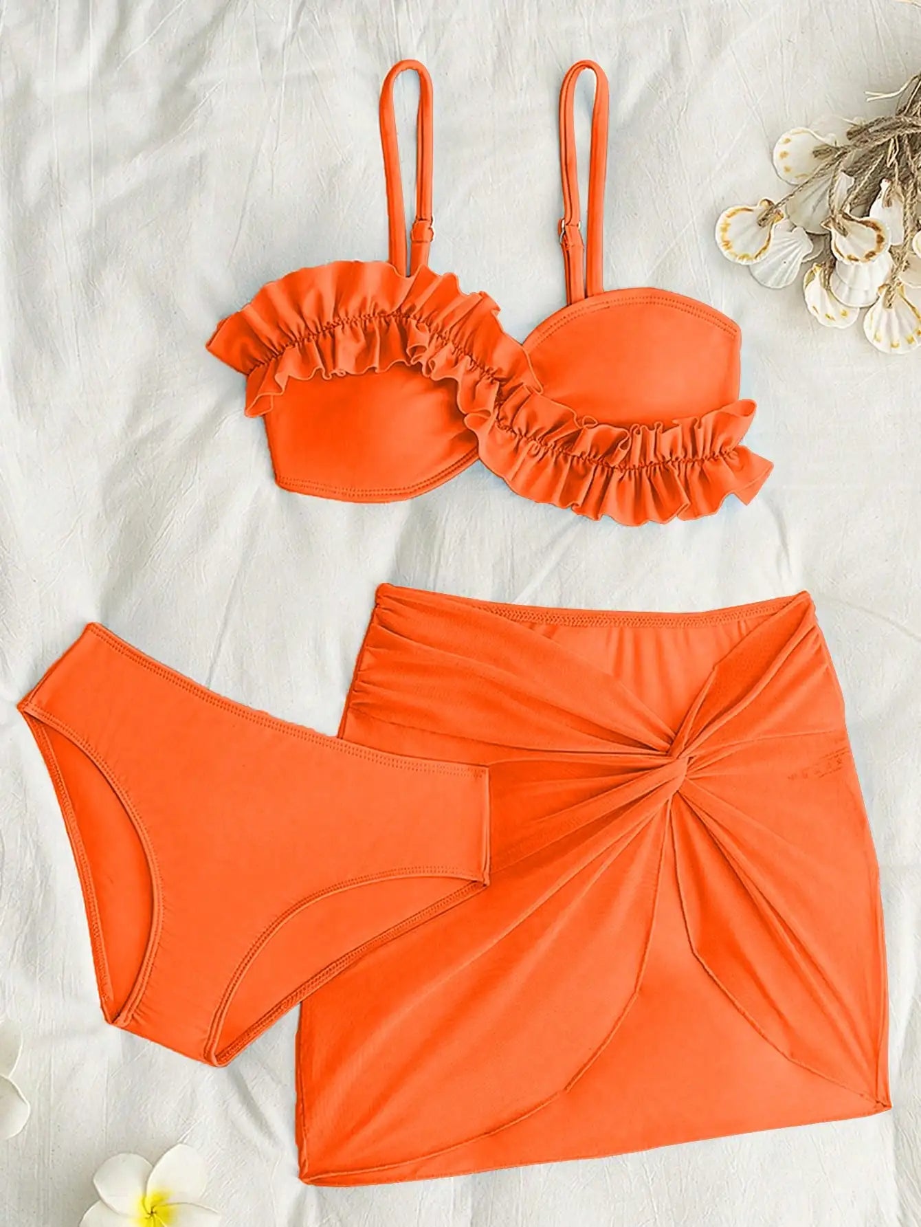 Abstract Black White Tie Dye Halter One Piece With Cutout Detail And Sheer Wrap Skirt