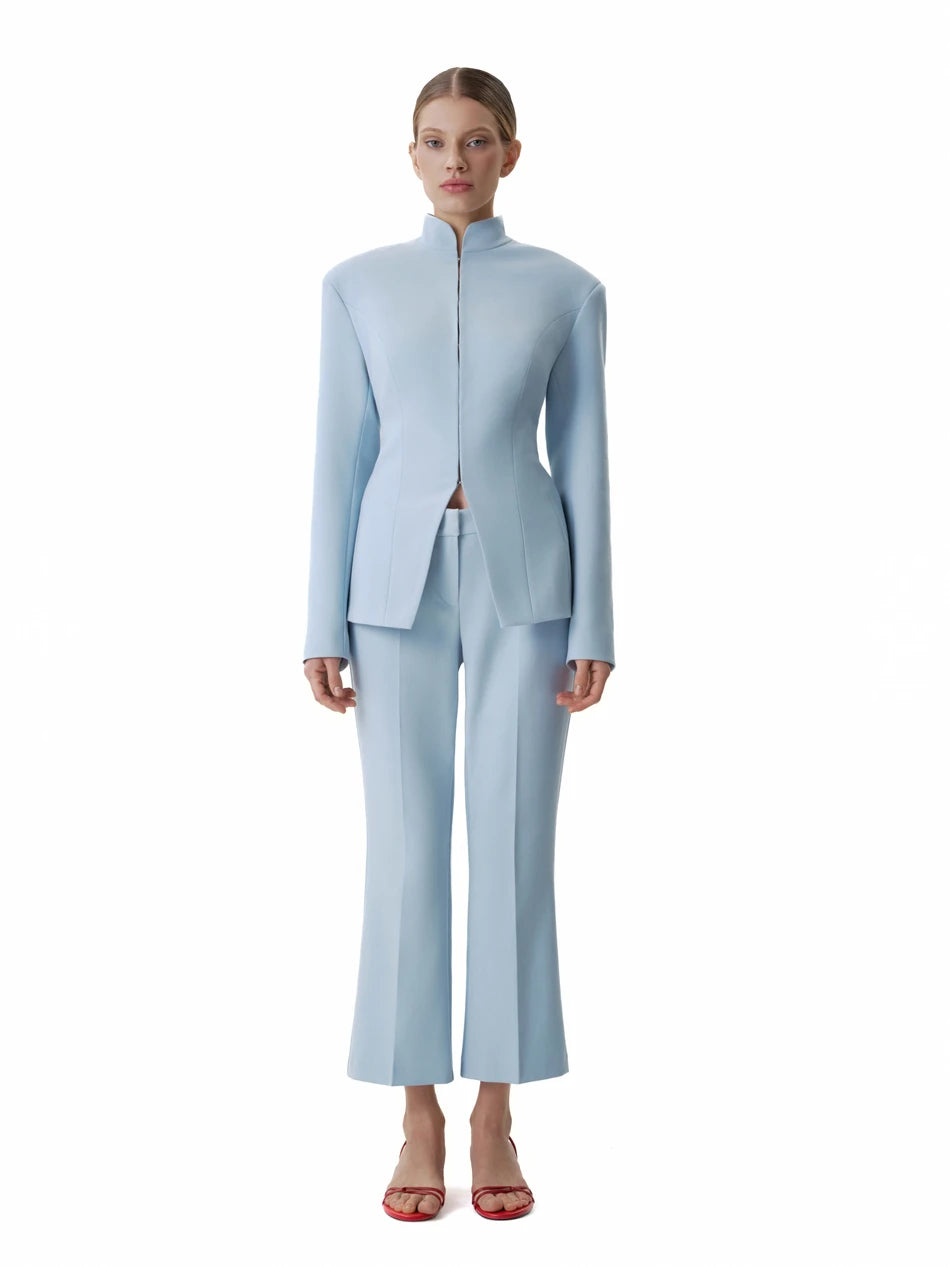 LIMO Minimalist Cape Jacket •2026 Trendy • Stand Collar • Cape Overlay • Tailored Silhouette  • Sophisticated Women’s Wear
