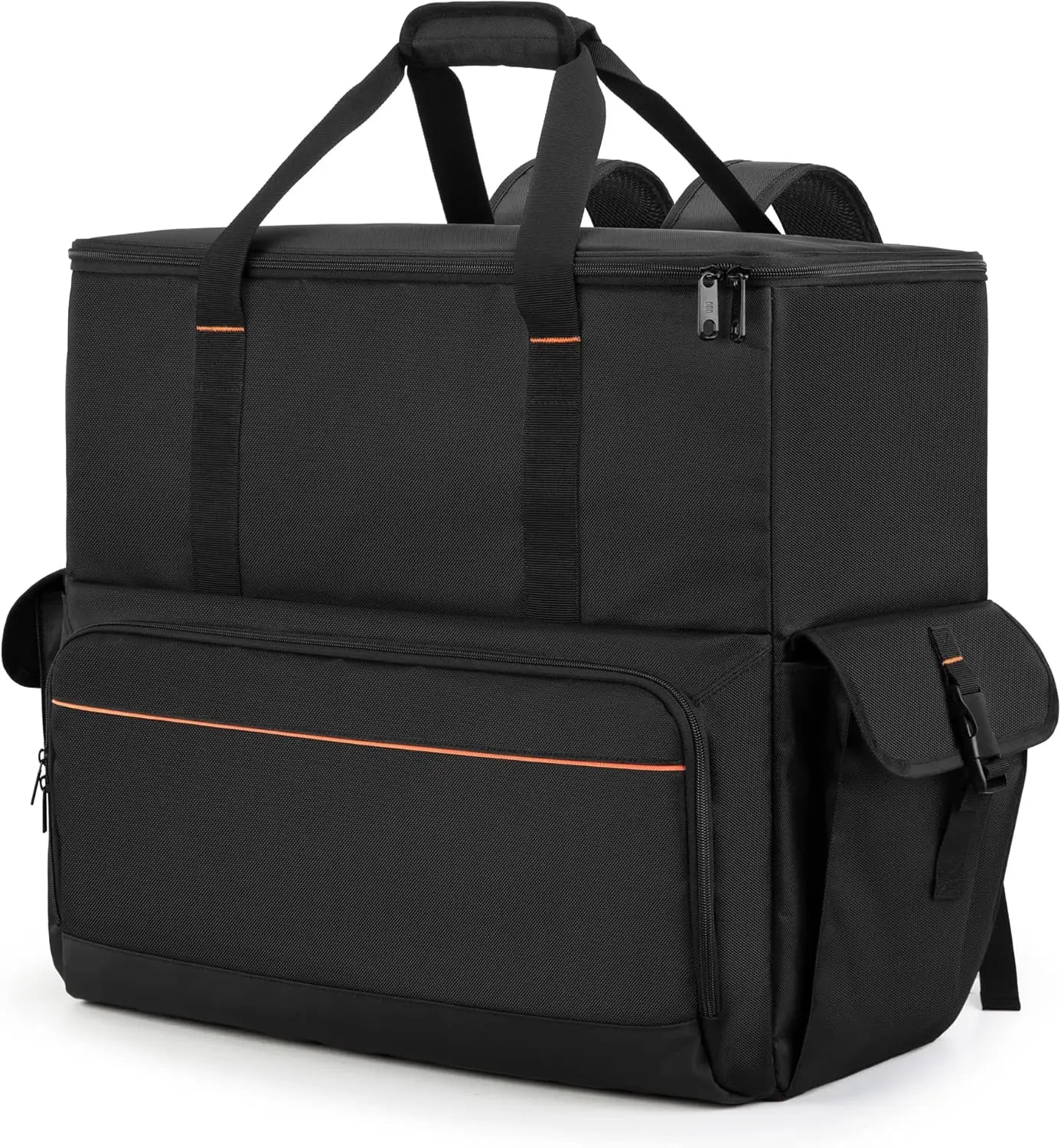 ATX/M-ATX PC Tower Carrying Case Backpack for Computer, Keyboard, Cables, Mouse, Black