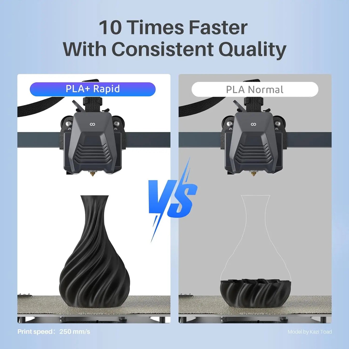 Fast Printing PLA+ 3D Printer Filament Bundle, 1.75mm, 4KG with Dimensional Accuracy +/-0.02mm, Black/White/Blue/Red