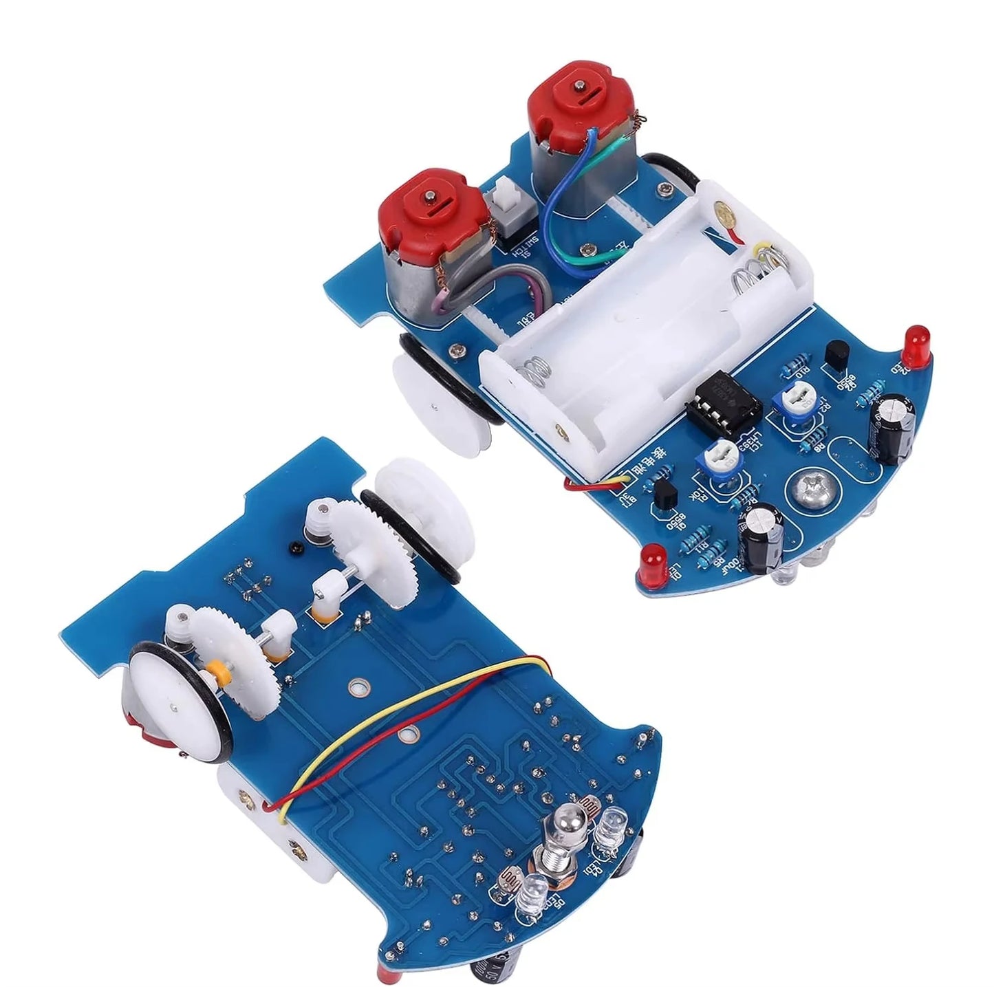 Practice Soldering Learning Electronics Kit Smart Car Soldering Project Kits Line Following Robot Beginners DIY Electronics
