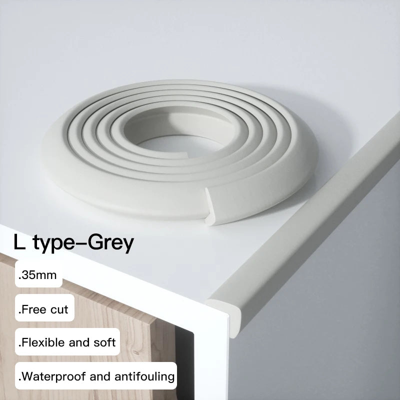 2M Child Bumper Strips Baby Safety Bumper Strips Table Safety Edge Coffee Table Corner Protection Strips