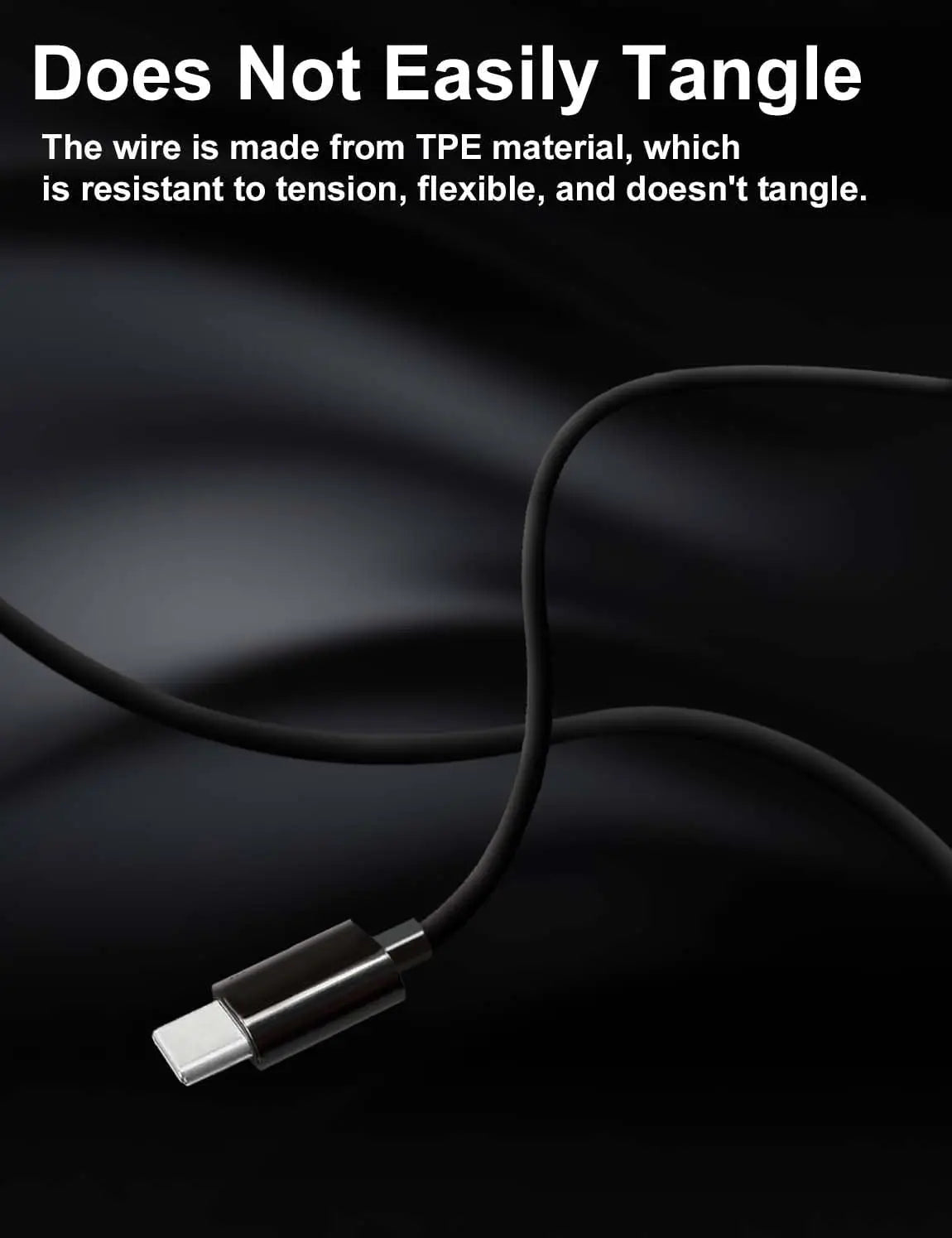 USB C Wired Headphones with Mic for iPhone 17 16 15 Pro Max Samsung, Earbuds Earphones Type C