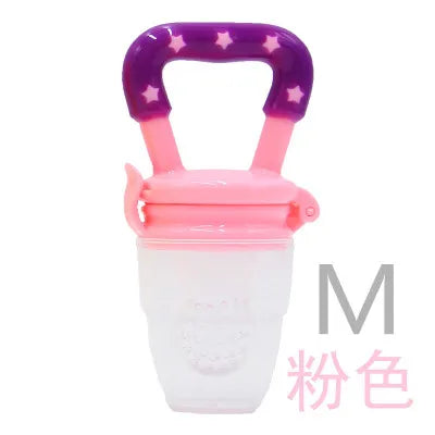 Baby Feeding Spoon Fruit Grinding Pacifier Complementary Bites Silicone Mesh Baby Feeding Tableware