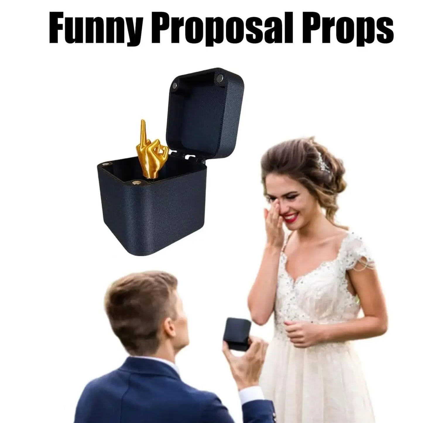 **Funny Middle Finger in Box - Hilarious Desk Decor & Gag Gift for Office, Halloween & Christmas**  (87 characters)