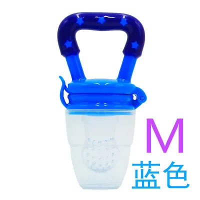 Baby Feeding Spoon Fruit Grinding Pacifier Complementary Bites Silicone Mesh Baby Feeding Tableware