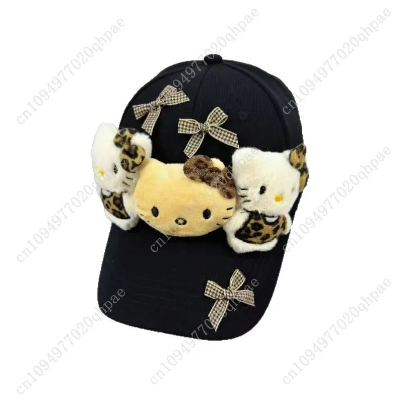 Officially Licensed Hello Kitty 2026 Adorable Bow Face Visor Cap- Breathable for All Seasons Snapback Closure for Sport