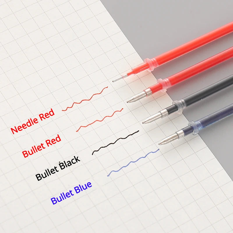 Clearance_Gel Pen Set Black Blue Ballpoint 0.5 mm Refills Cute School & office writing pens supplies Kawaii Korean Stationery_Co