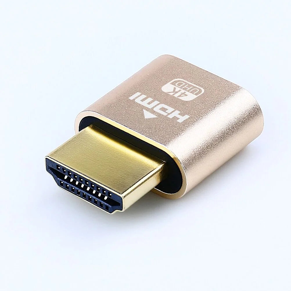 Dtech High Quality Dummy OEM ODM 4K Display Emulator HDMI Dummy Ghost Monitor Headless Dongle Plug