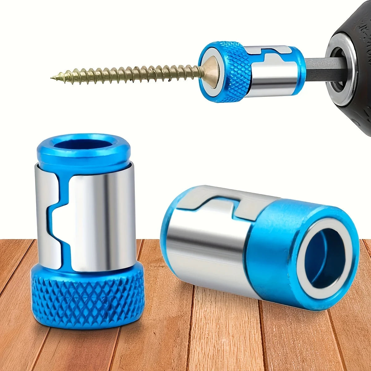 1 Pcs Magnetic Screw Rings Magnetized Ring Screwdriver Bits For 1/4 Inch 6.35MM Screwdriver Bits Electric Screwdriver Bits