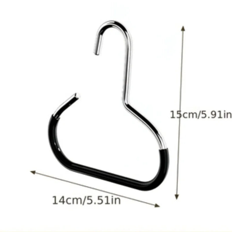 5pcsVersatile Manganese Steel Round Hook - Perfect for Hats, Ties, Scarves & Bags, Strong Load-Bearing, Non-Deformable