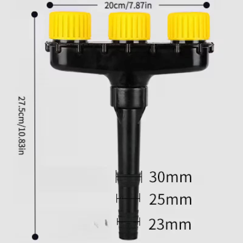 3/4/5/6-head garden sprayer multi-head spray nozzle with adjustable water volume, suitable for watering lawns plants