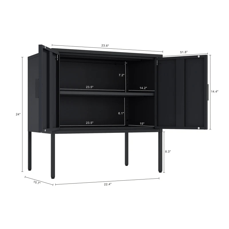 Alixeperss Store Accent Cabinet in Black