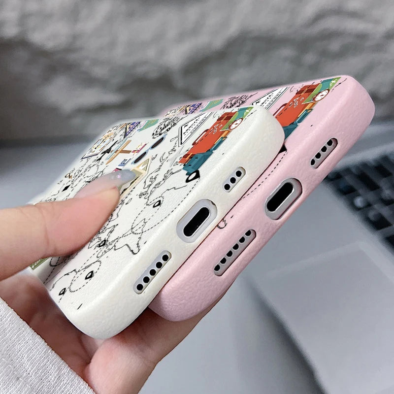 Travel Map Pattern Phone Case For iPhone 17e 16e 17 16 15 14 Pro Max 13 12 Pro Air 11 Leather Texture TPU Silicone Soft Cover