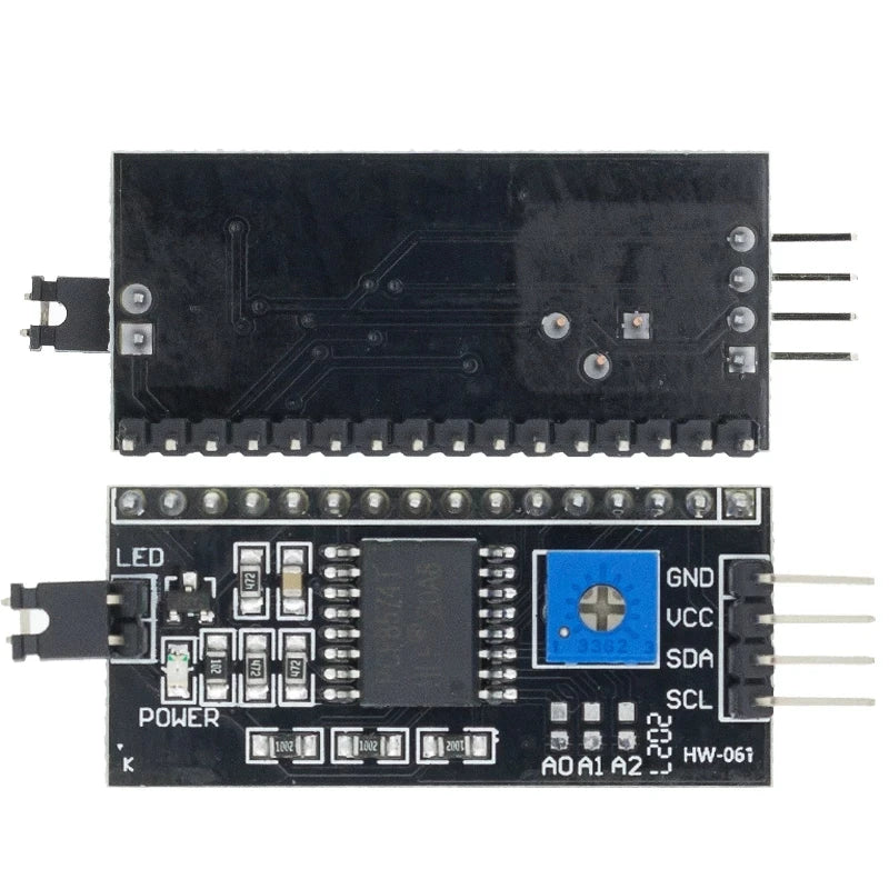 LCD1602 I2C Display Module Blue Green Screen 5V PCF8574 IIC Adapter Llate for Arduino