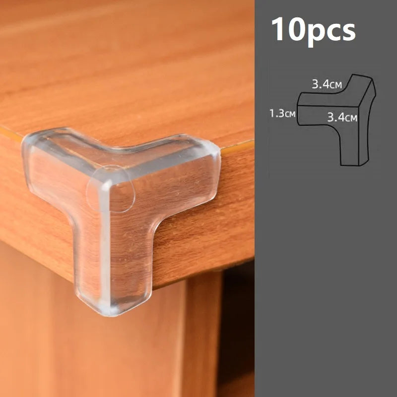 4/10pcs Baby Safety Corner Silicone Protector Table Soft Transparent Children Anti Collision Corner Edge Protection Guards