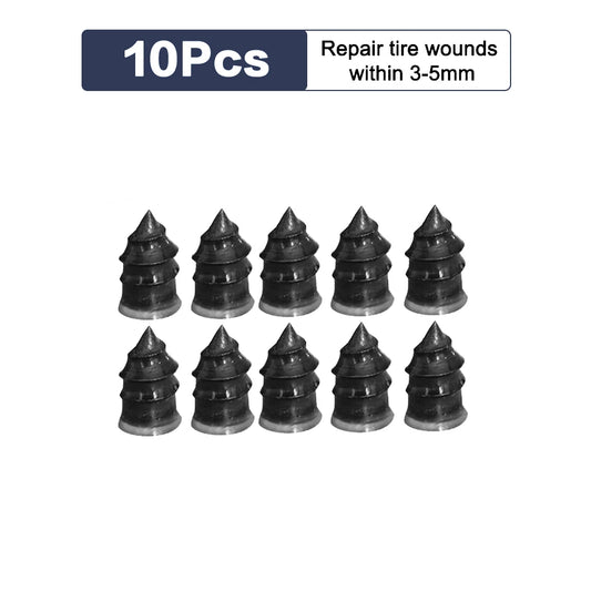 10/30Pcs Car Tyre Repair Rubber Nail Set Universal Car Motorcycle Tyre Repair Nails Truck Scooter Bike Tire Puncture Repair Tool