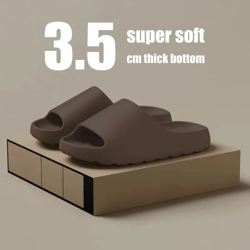Coconut Slippers Cloud Thick-soled Sandals Summer Fashion Soft Bottom Beach Men Slippers Women's Sandals EVA Slides