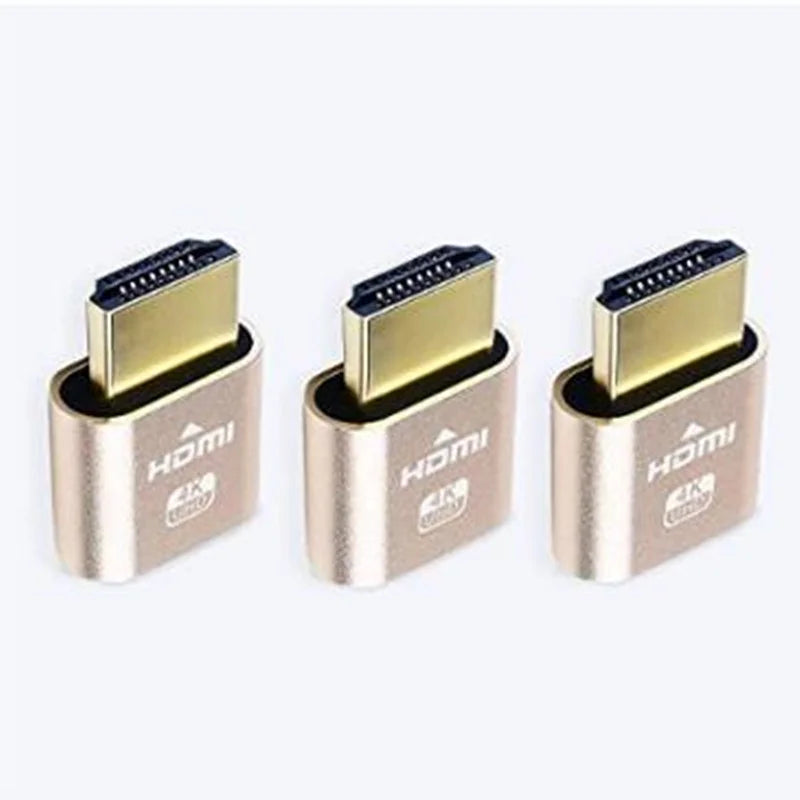 Dtech High Quality Dummy OEM ODM 4K Display Emulator HDMI Dummy Ghost Monitor Headless Dongle Plug