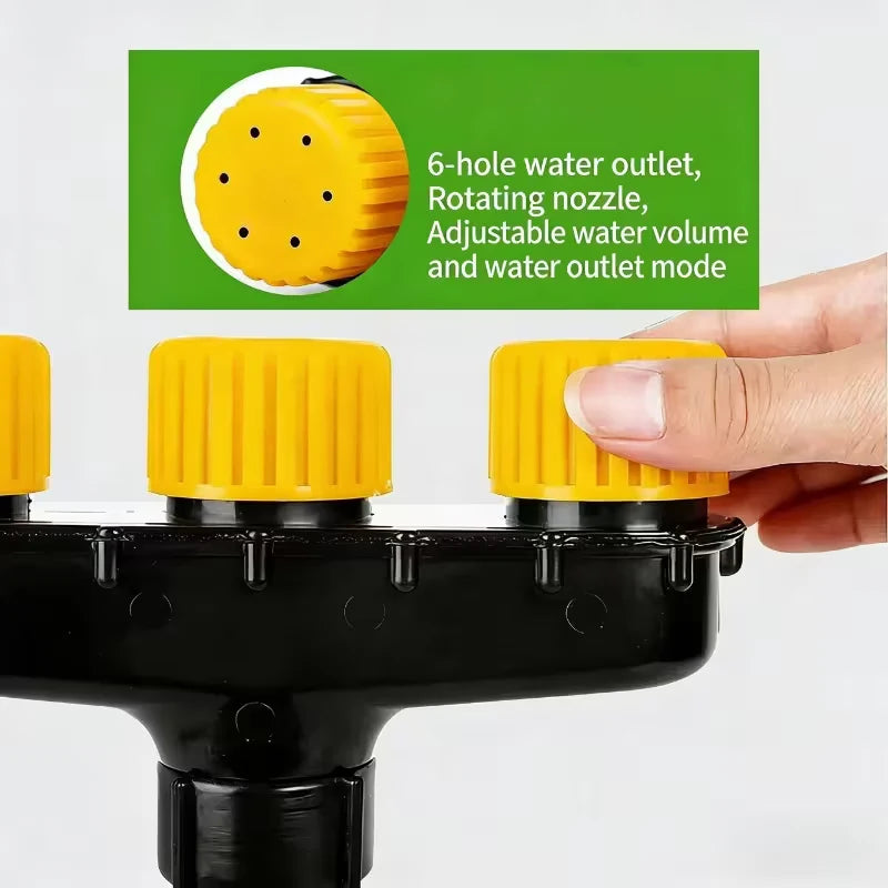 3/4/5/6-head garden sprayer multi-head spray nozzle with adjustable water volume, suitable for watering lawns plants