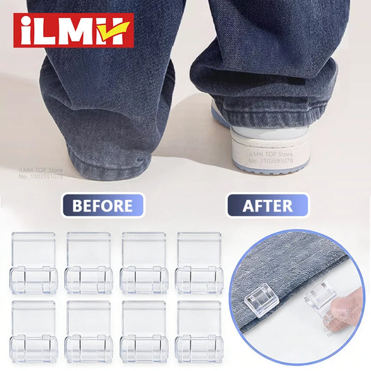 4~10PCS Invisible Leg Shortening Clip, Non-Slip Pants Edge Clip, Quick