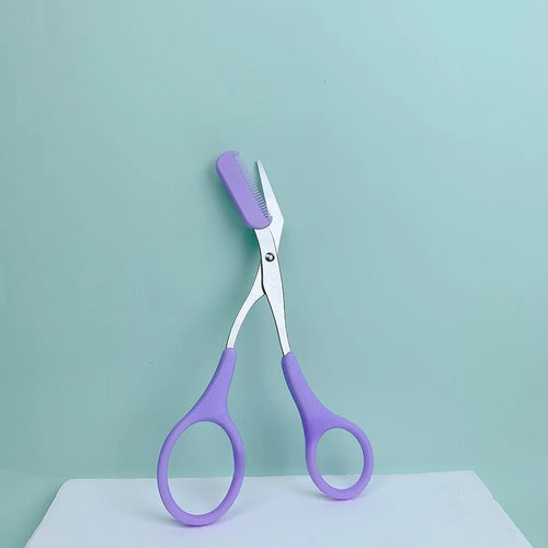 Stainless Steel Eyebrow Trimming Pink/White/Black Scissors with