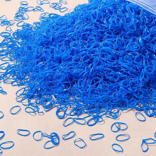 500/1000/2000pcs Girls Colourful Disposable Rubber Band Hair Ties
