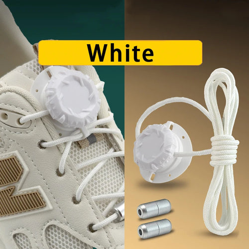 Fashion Swivel Buckle Laces Automatic Shoelace Without ties Kids Adult