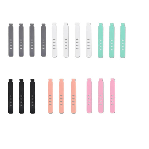 20pcs Cable Organizer Ties Clip Charger Cord Management Silicone Wire