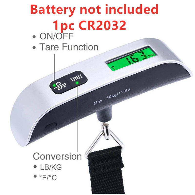 Portable Scale Digital LCD Display 110lb/50kg Electronic Luggage